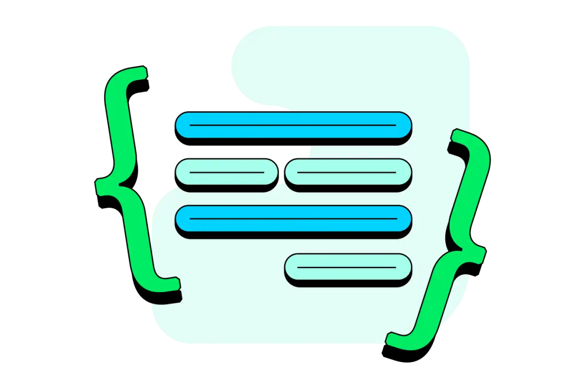 Abstract illustration showing CRUD and aggregation operations
